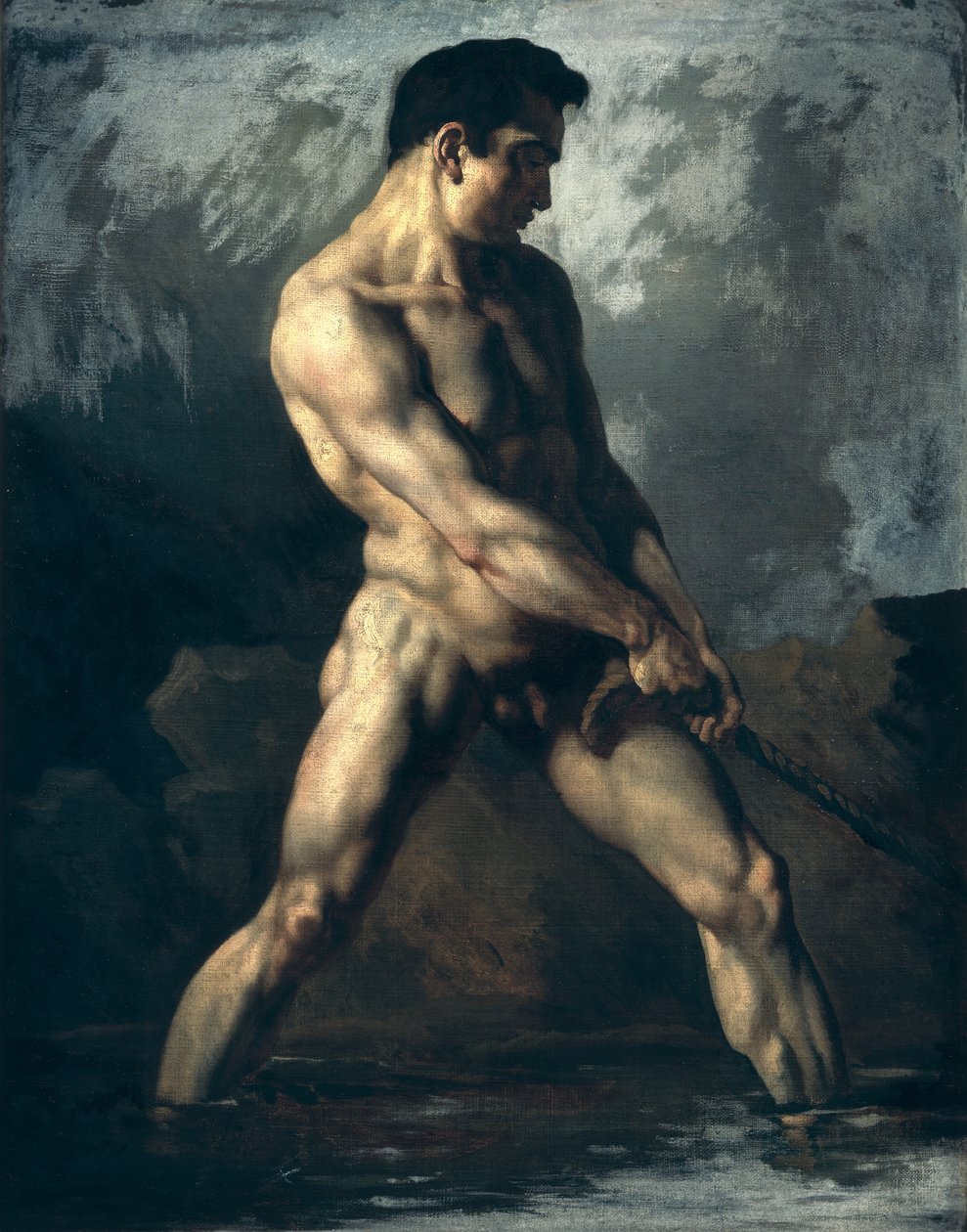 Studie eines männlichen Aktes von Theodore Gericault