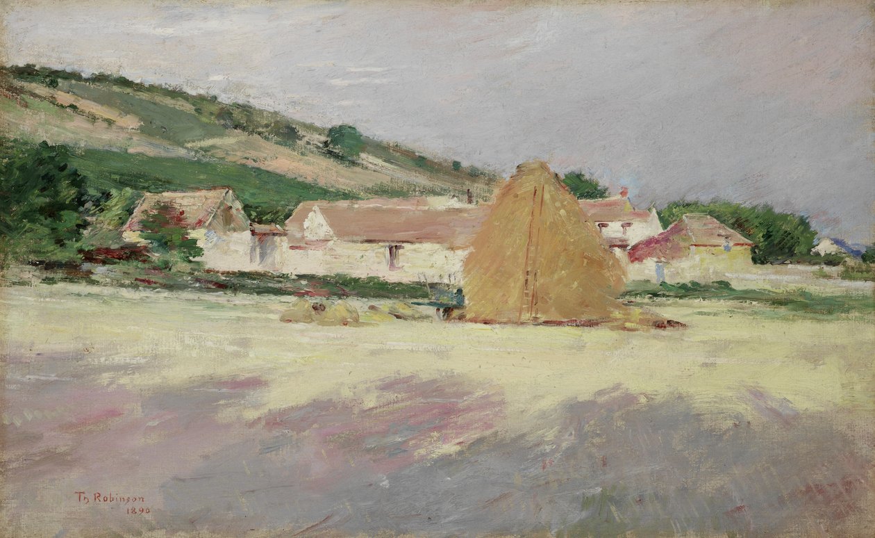 Szene in Giverny, 1890 von Theodore Robinson