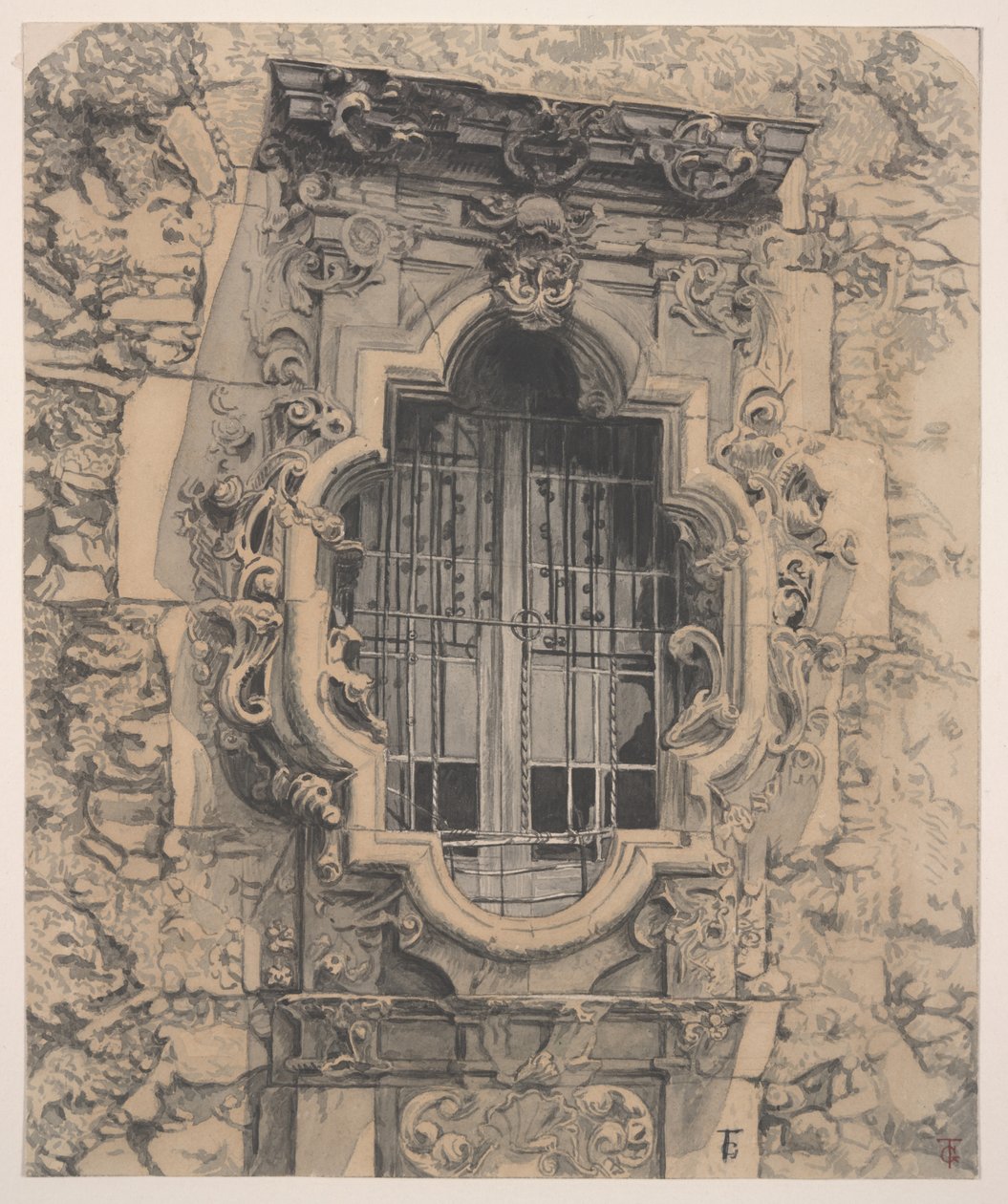 Rosettenfenster, Mission San Jose von Theodore Gentilz