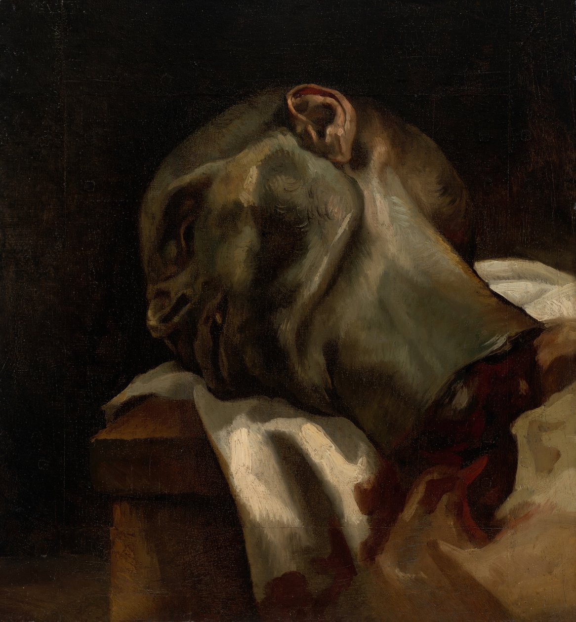 Kopf eines guillotinierten Mannes von Theodore Gericault