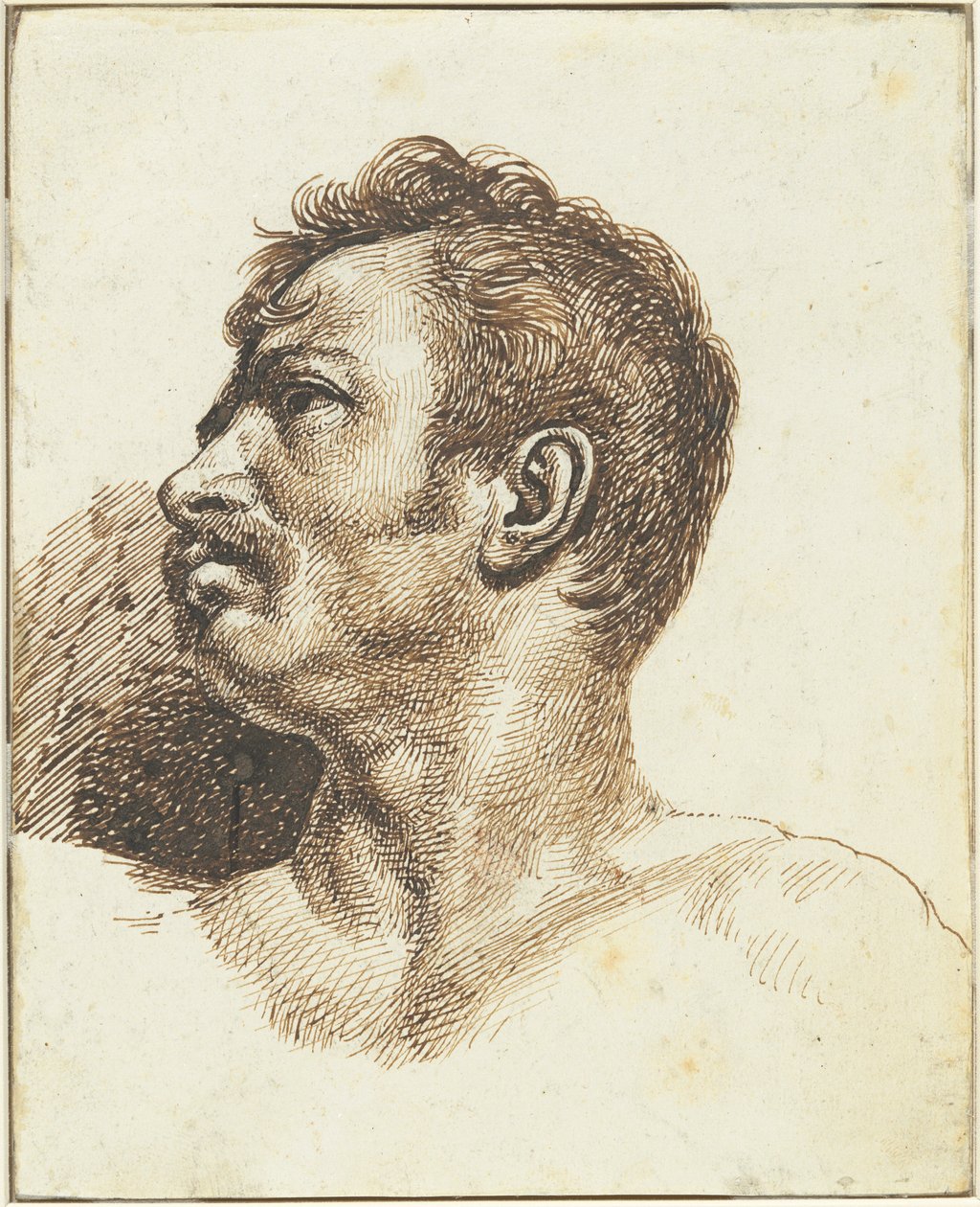 Kopf eines Mannes (recto) von Theodore Gericault