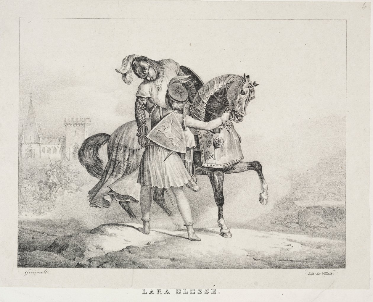 Lara verletzt von Theodore Gericault