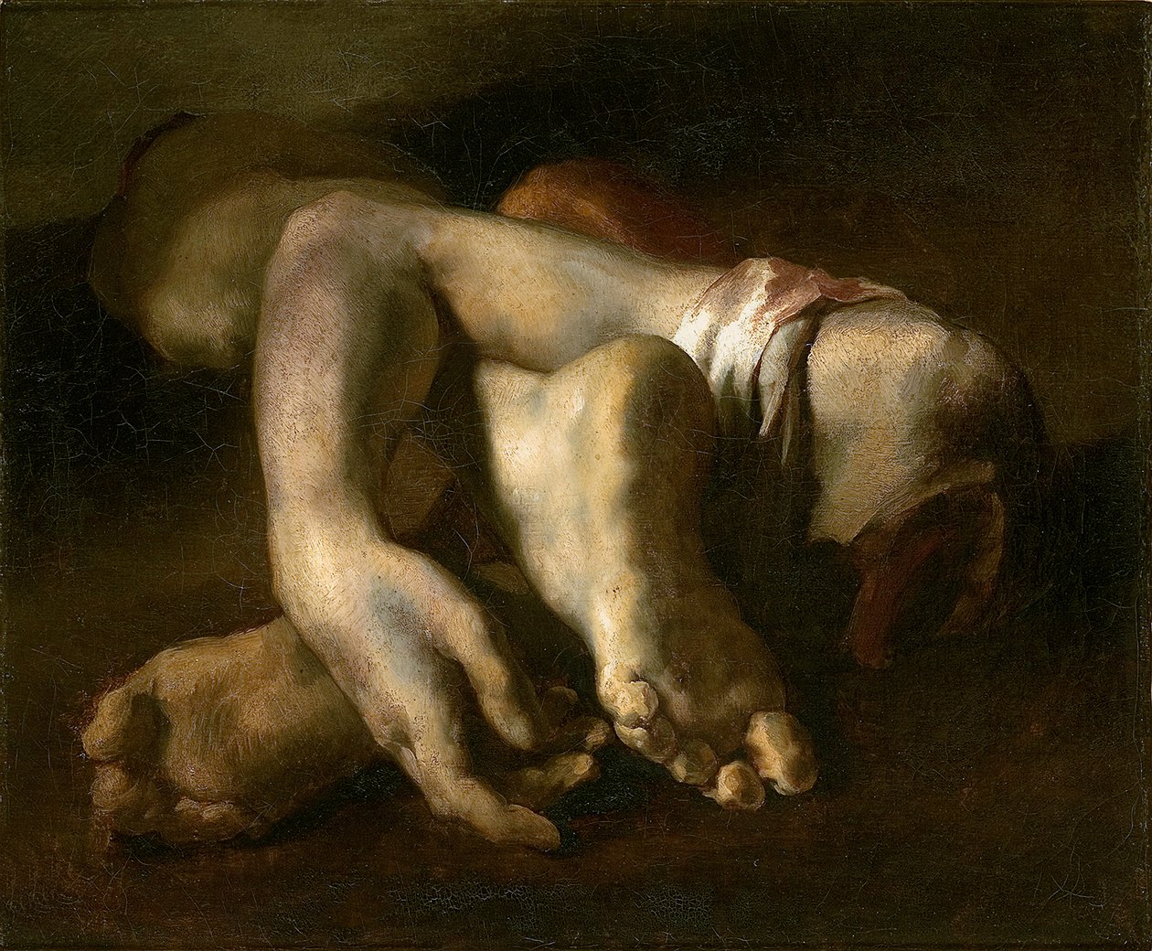 Studie von Füßen und Händen, ca. 1818-19 von Theodore Gericault