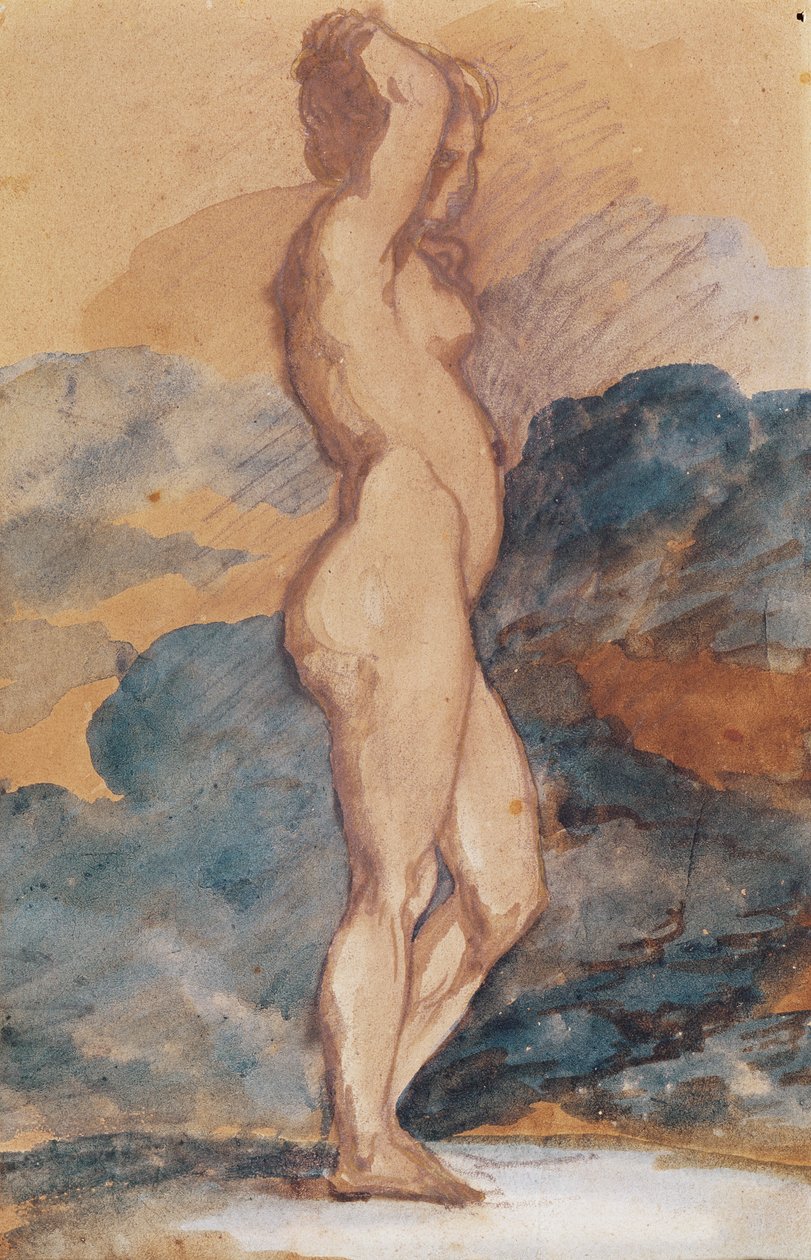 Studie einer nackten Frau von Theodore Gericault