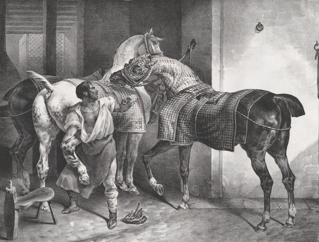 Der englische Schmied, 1822 von Theodore Gericault