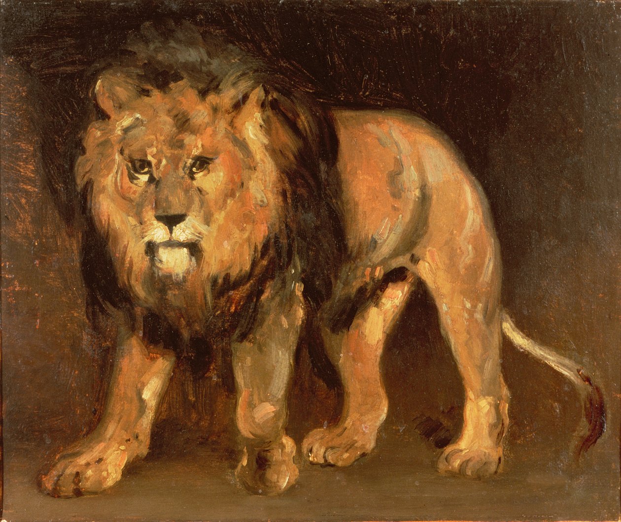 Gehender Löwe von Theodore Gericault