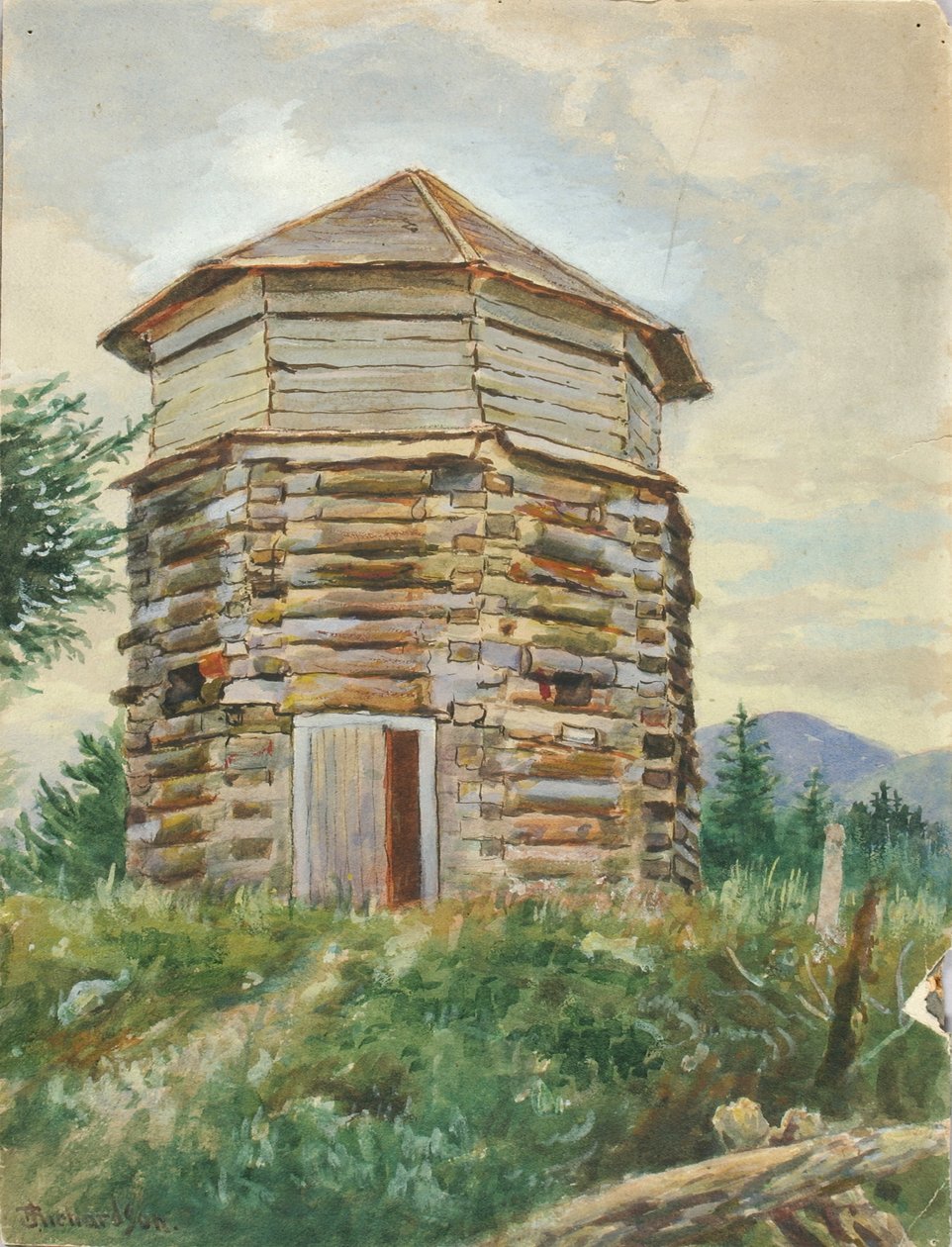Russisches Blockhaus, Alaska, 1900 von Theodore J. Richardson