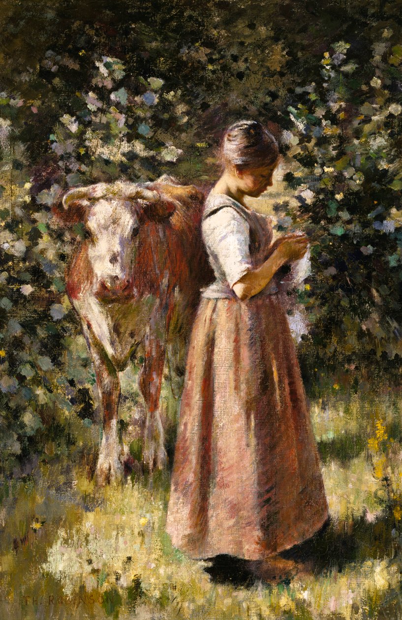 Die Kuhhirtin, ca. 1888 von Theodore Robinson