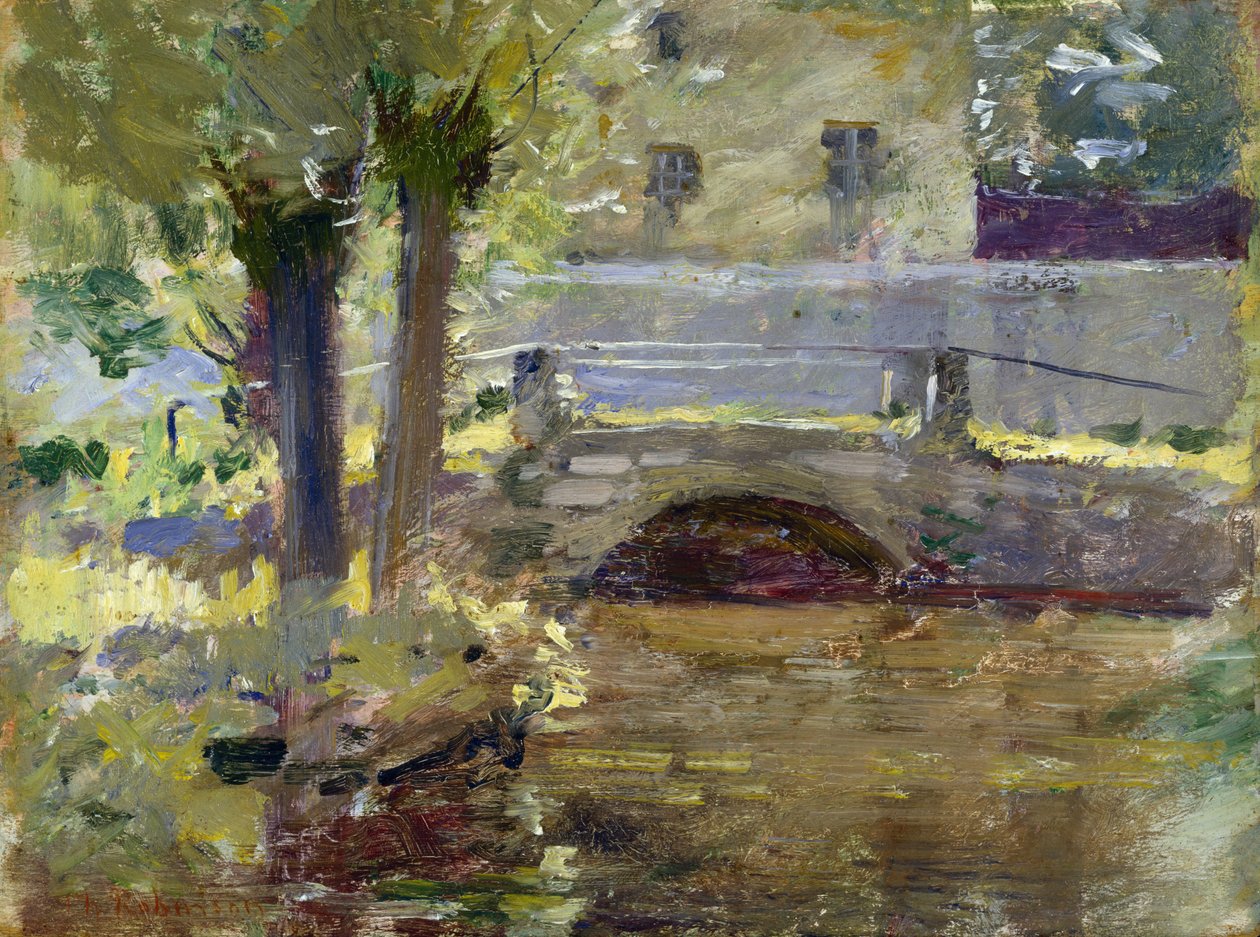 Die Brücke in Giverny von Theodore Robinson