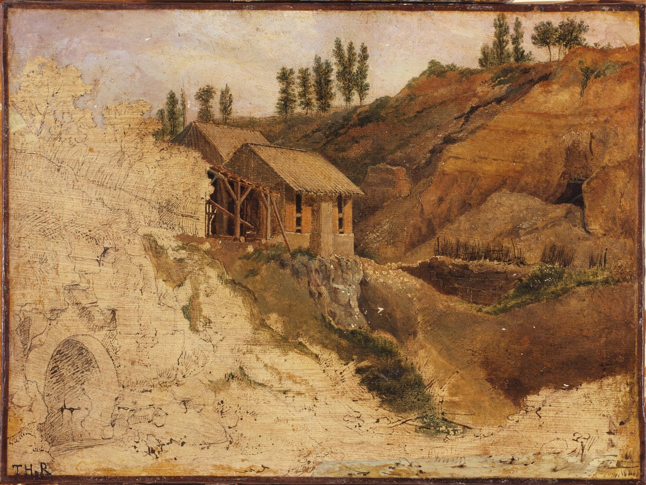 Ein Steinbruch von Theodore Rousseau