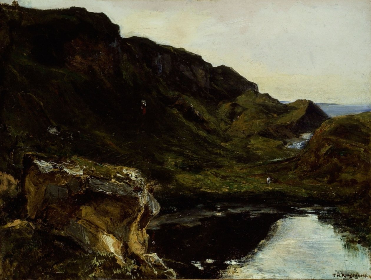Landschaft, ca. 1835 von Theodore Rousseau