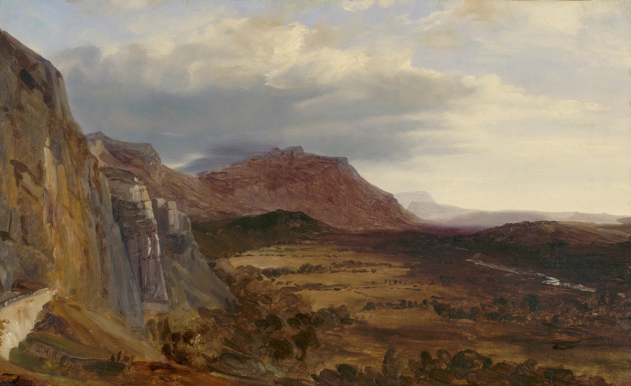 Blick auf Saleve, in der Nähe von Genf von Theodore Rousseau