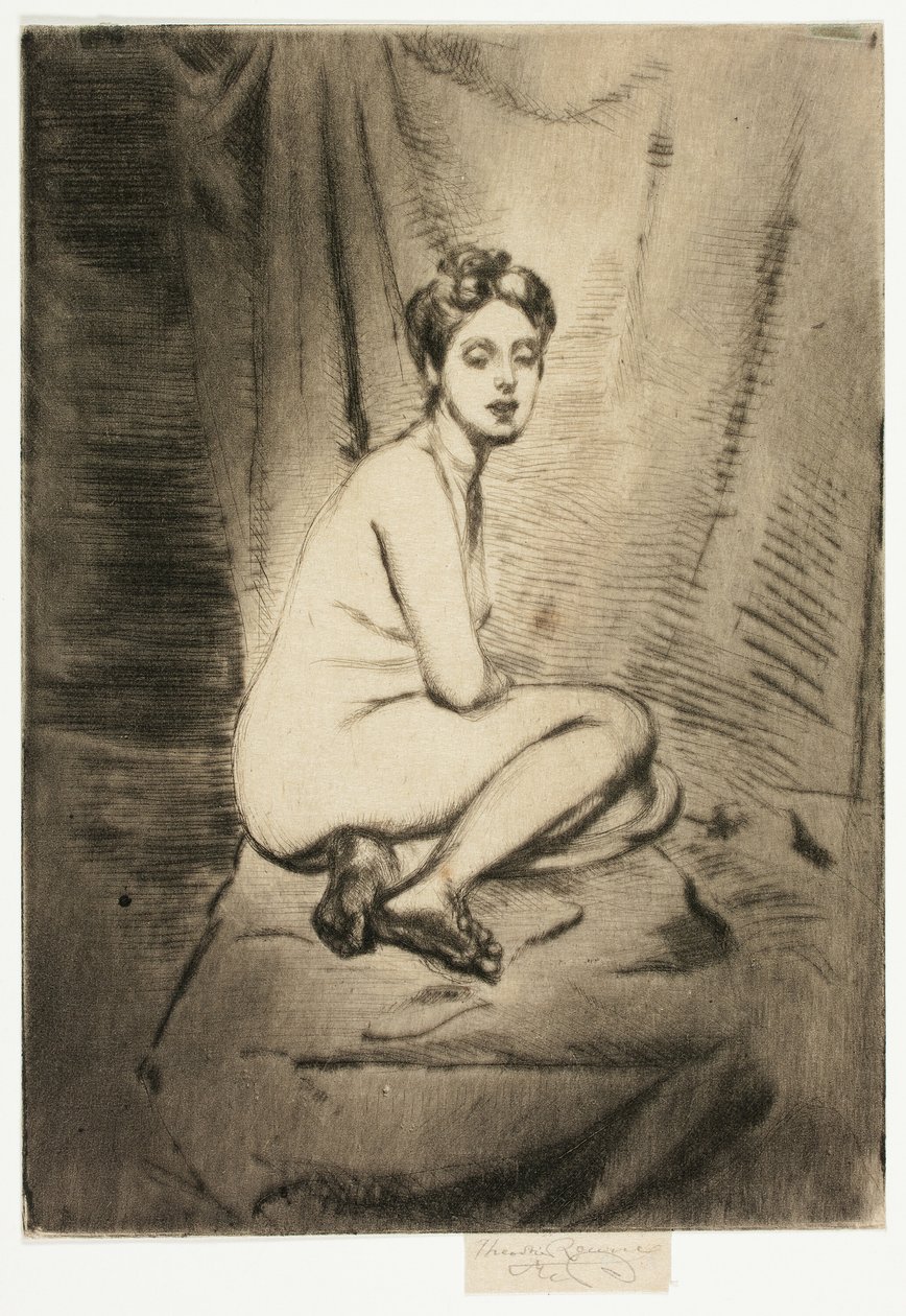 Figur einer kauernden Frau von Theodore Roussel