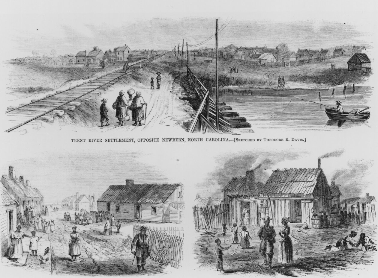 Trent River Siedlung, 1886 von Theodore Russell Davis