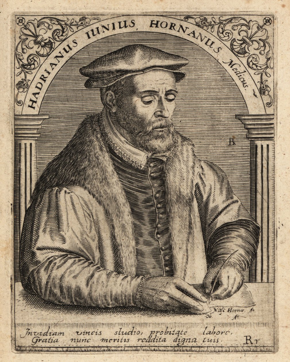 Adriaen de Jonghe, niederländischer Arzt von Theodore de Bry