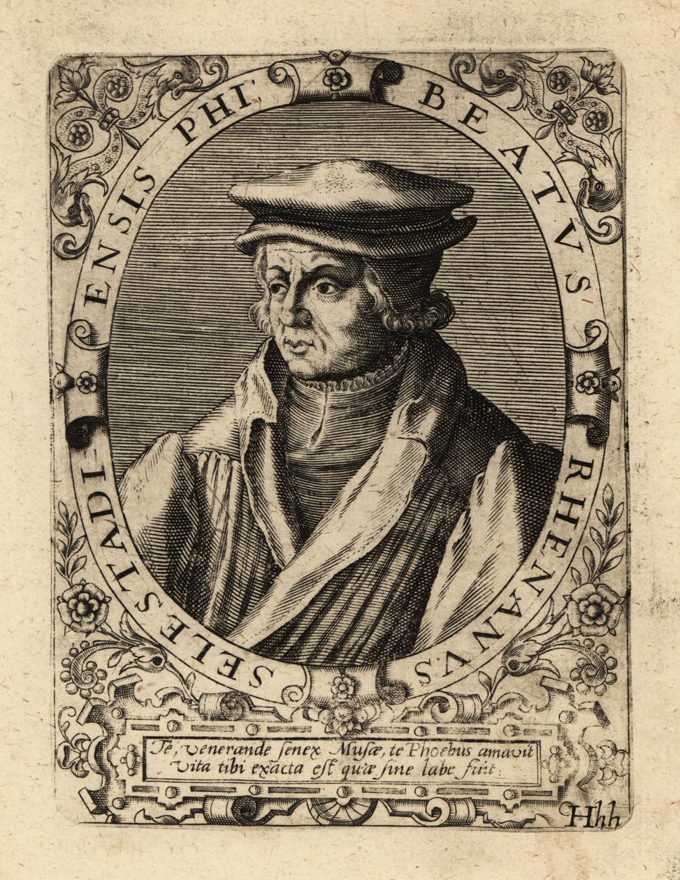 Beatus Bild, deutscher Humanist von Theodore de Bry