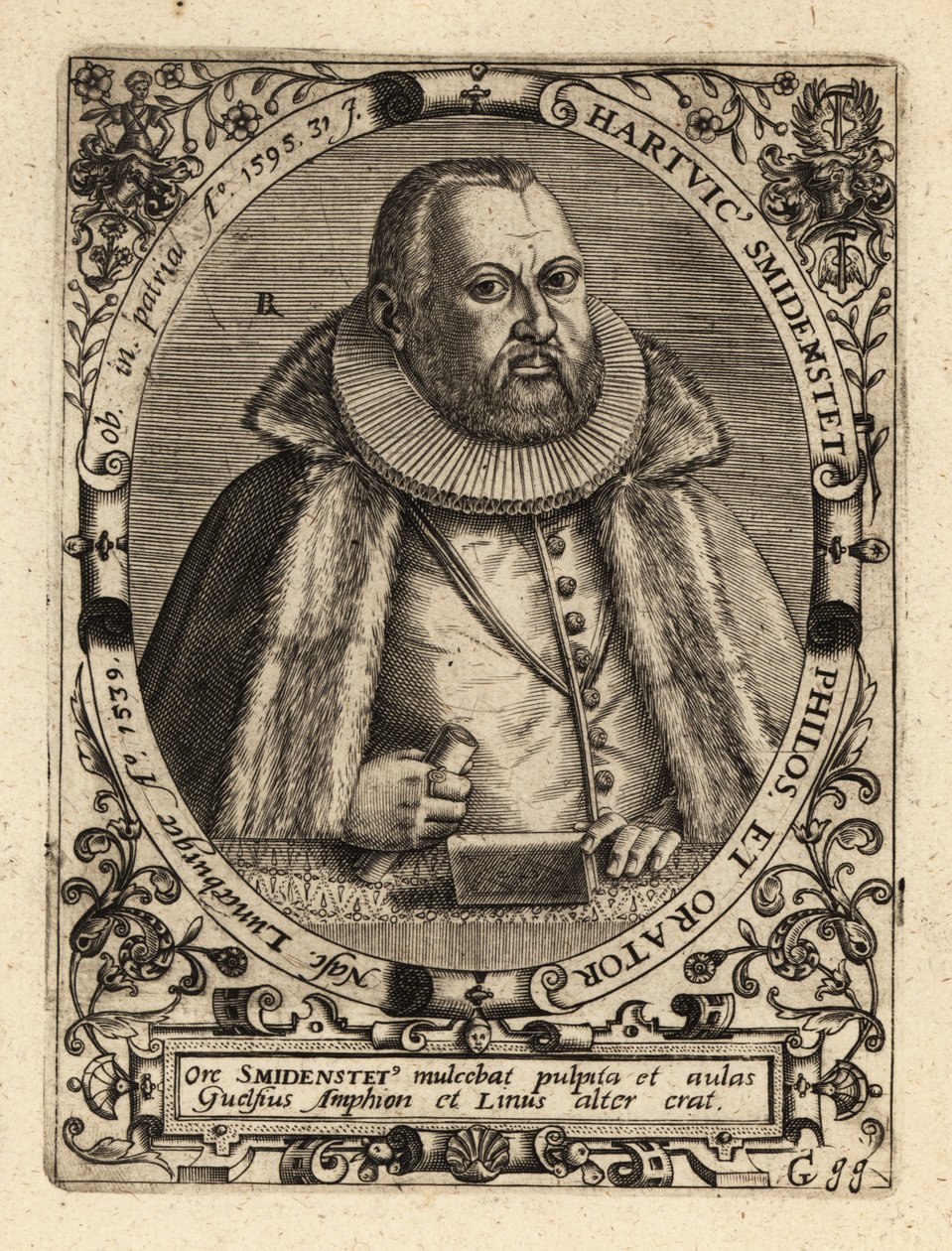 Hartwig Schmidenstedt, deutscher Rhetoriker von Theodore de Bry