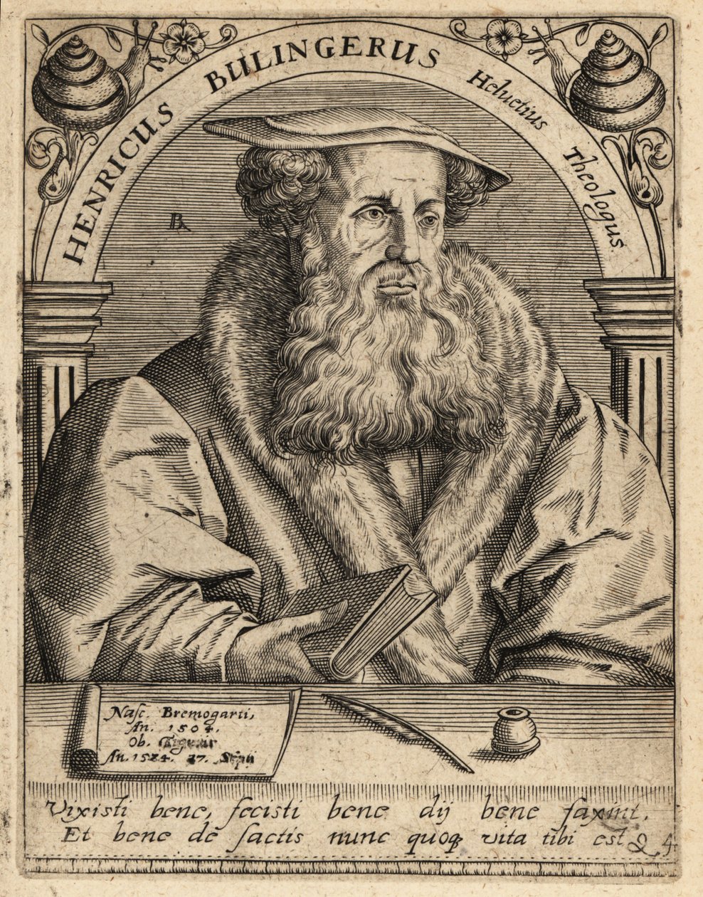 Heinrich Bullinger von Theodore de Bry