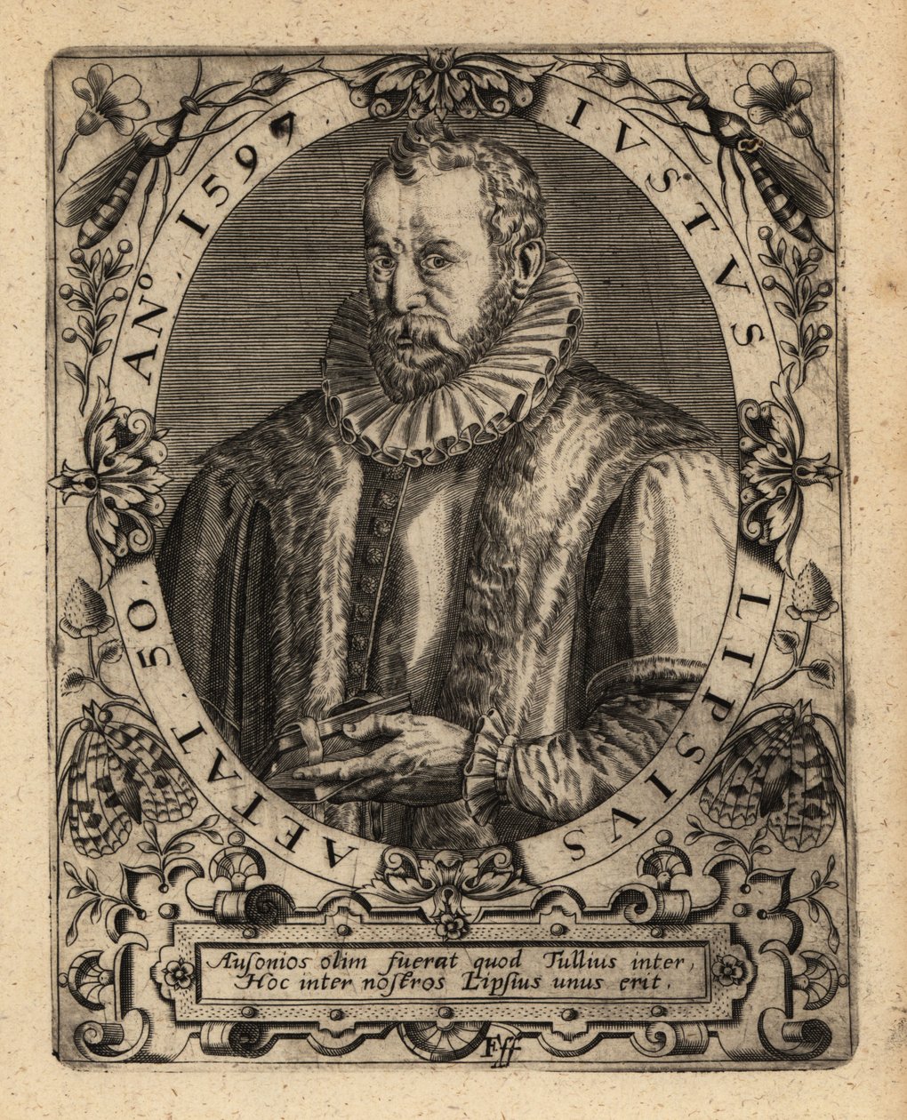 Joest Lips, flämischer Philologe von Theodore de Bry