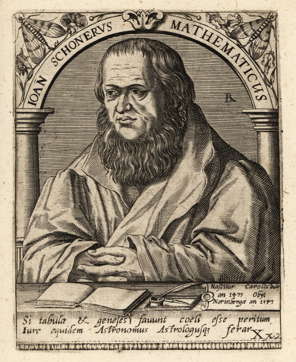 Johannes Schoner, deutscher Universalgelehrter von Theodore de Bry