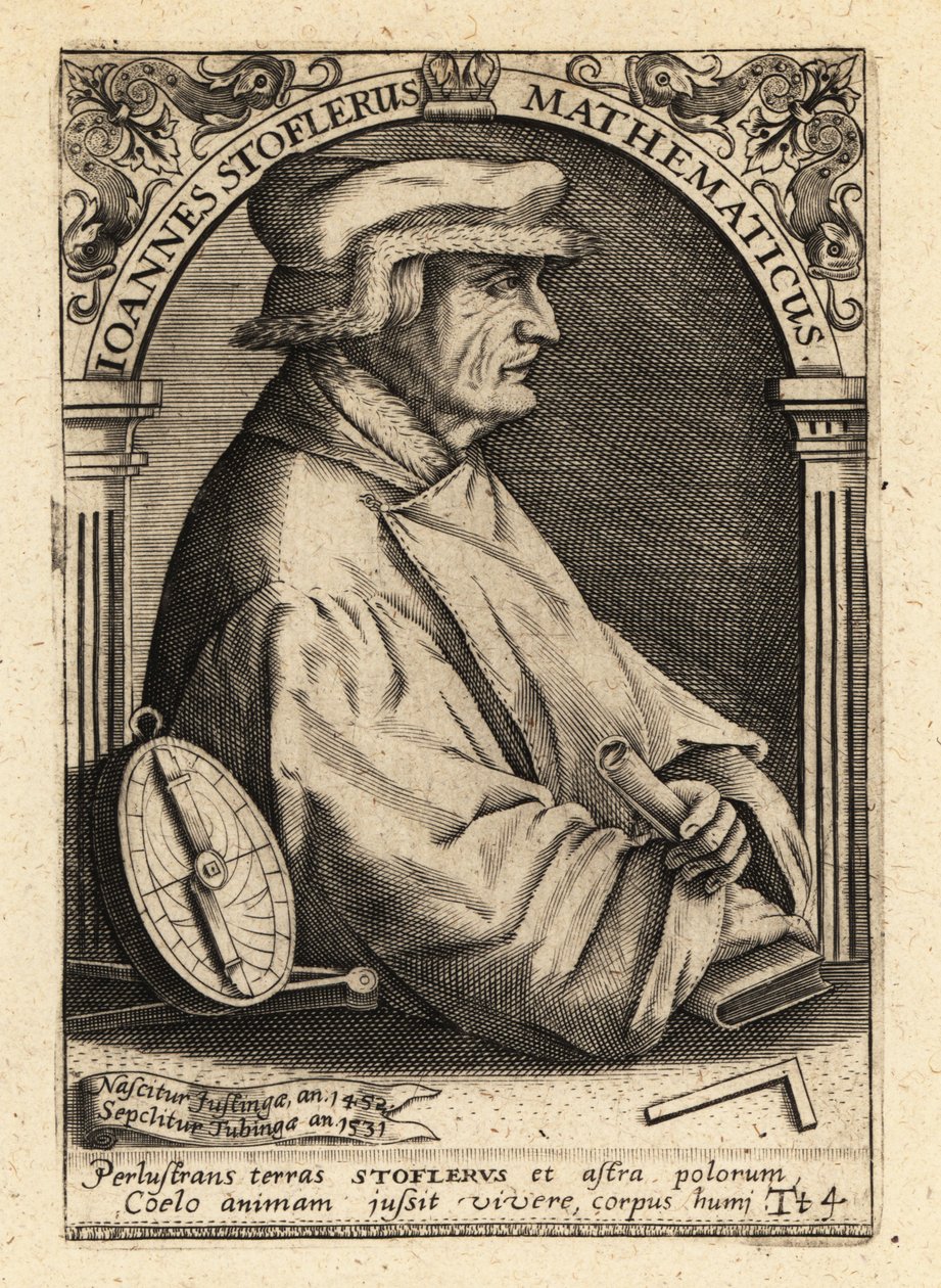 Johannes Stoffler, deutscher Mathematiker von Theodore de Bry