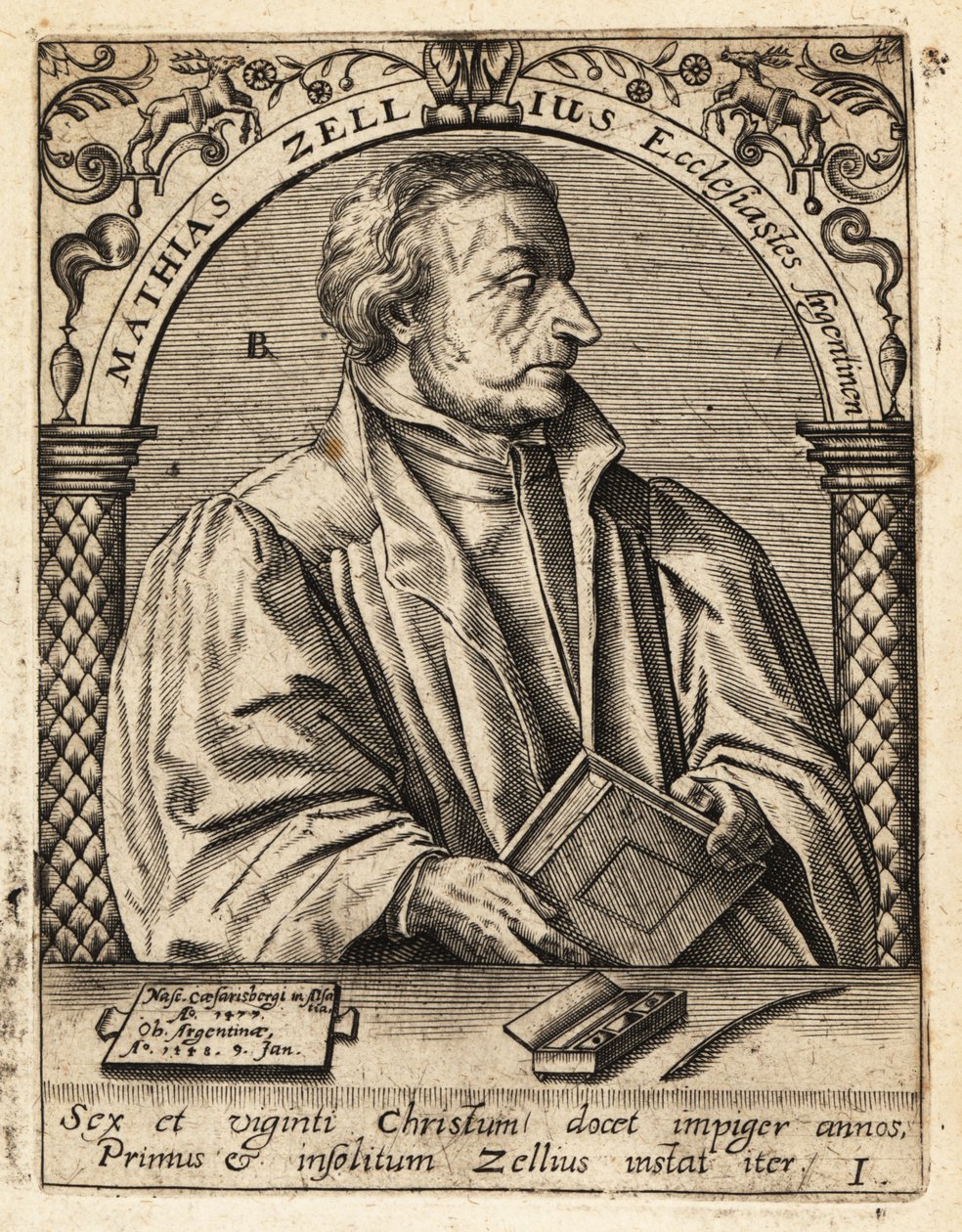 Matthäus Zell von Theodore de Bry