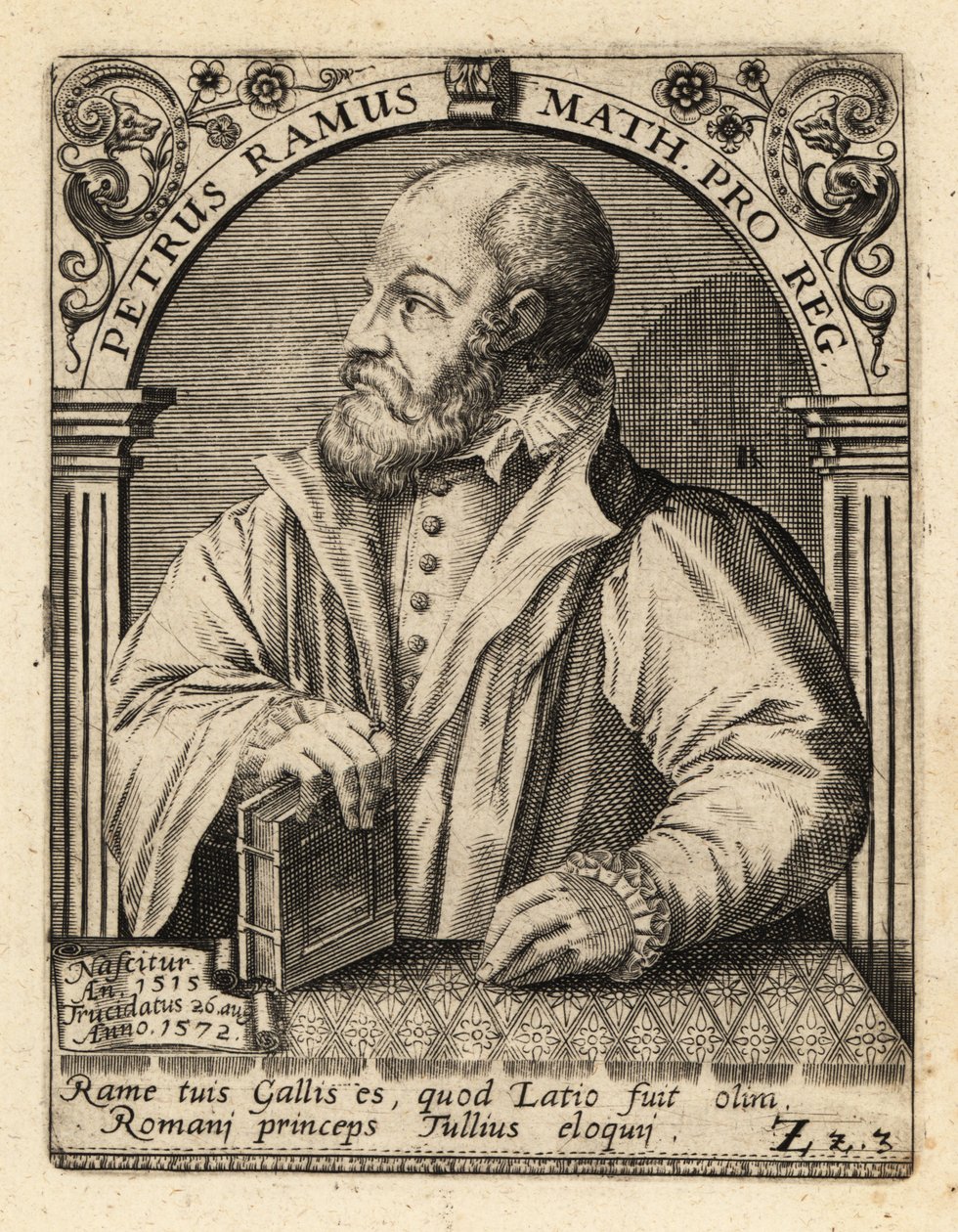 Petrus Ramus, französischer Humanist von Theodore de Bry
