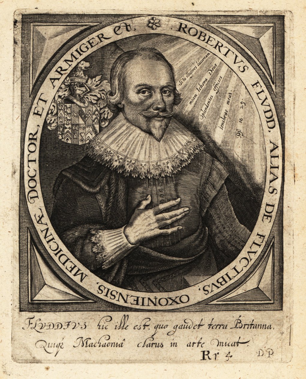 Robert Fludd, englischer Paracelsischer Arzt von Theodore de Bry