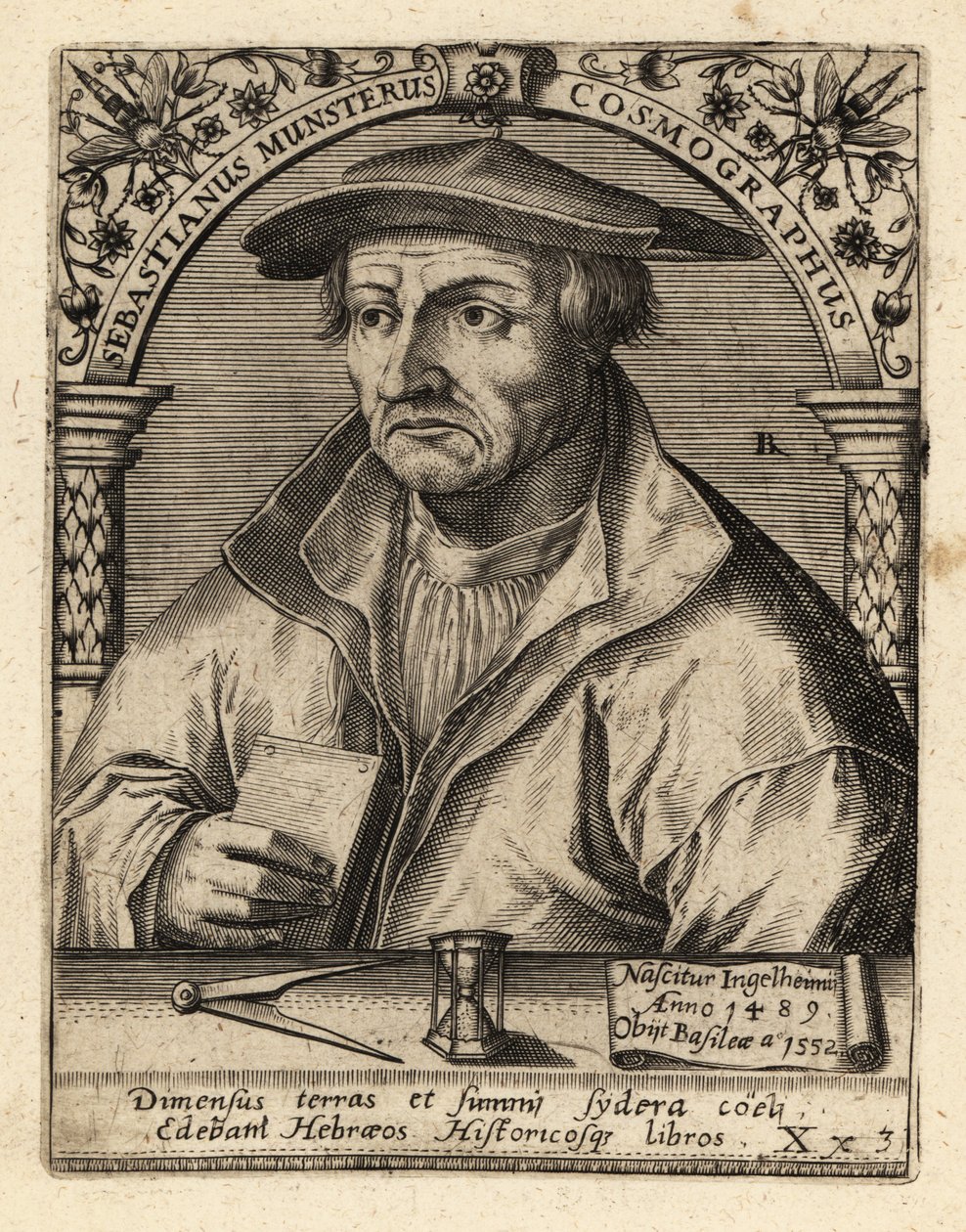 Sebastian Münster, deutscher Kosmograph von Theodore de Bry