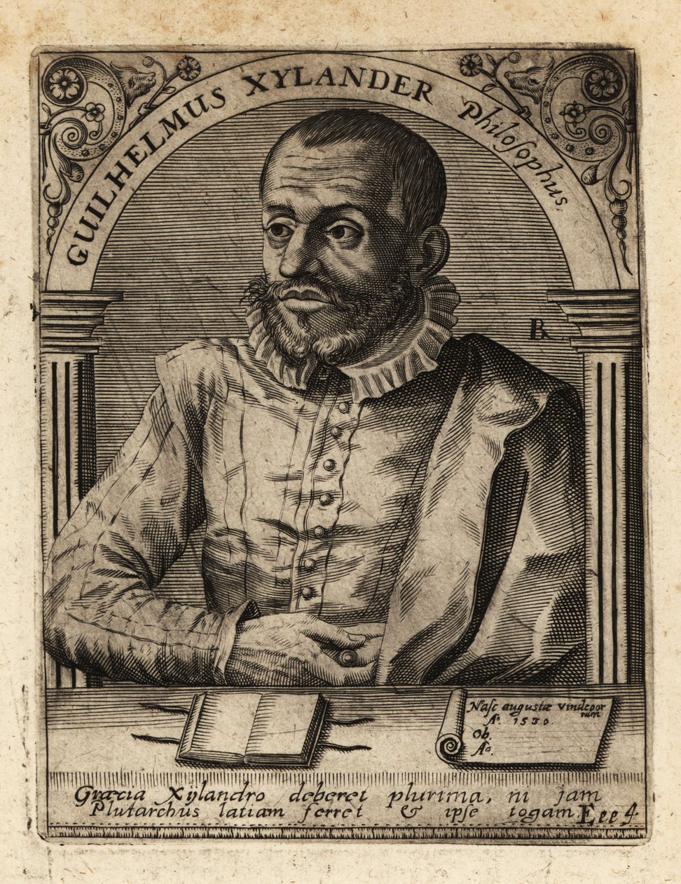 Wilhelm Xylander, deutscher klassischer Gelehrter von Theodore de Bry