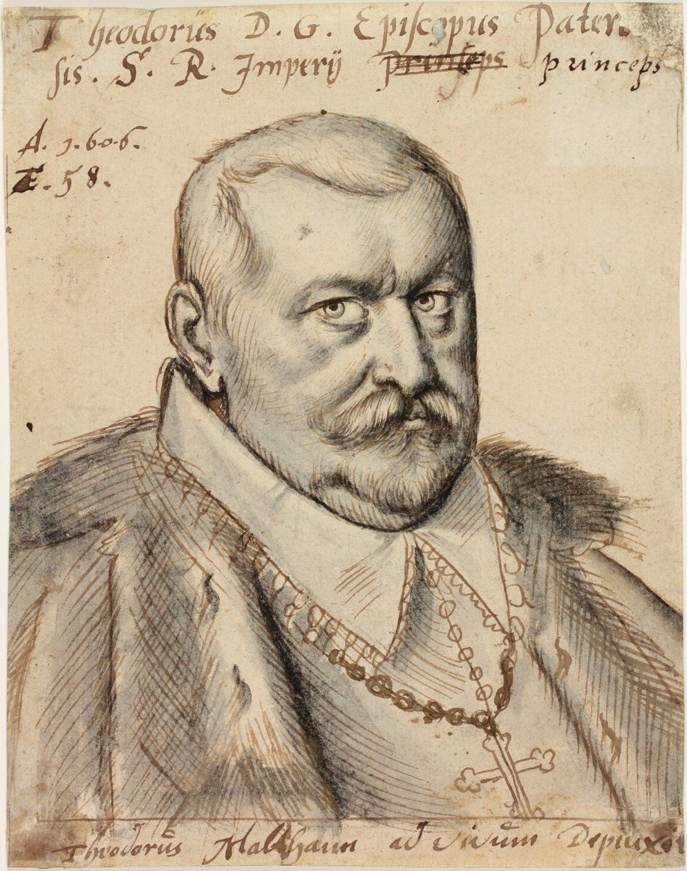 Theodore de Fürstenberg, Bischof von Paderborn, 1606 von Theodorus Malthann