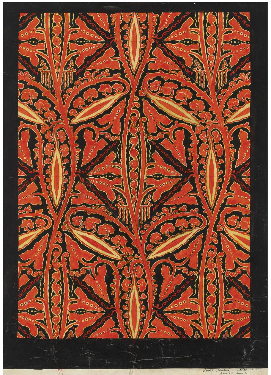 Tapetendesign von Theodorus (1866 1951) Nieuwenhuis