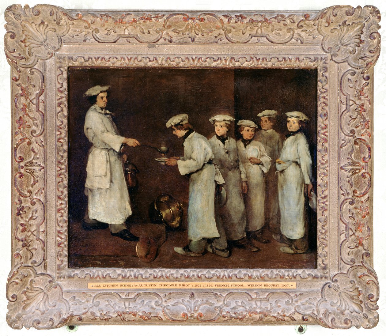 Küchenszene von Theodule Ribot