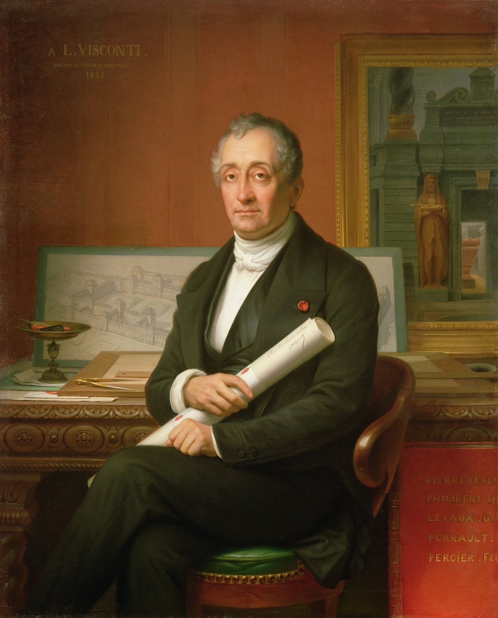 Ennio Quirino Visconti (1751-1818) 1854 von Theophile Auguste Vauchelet