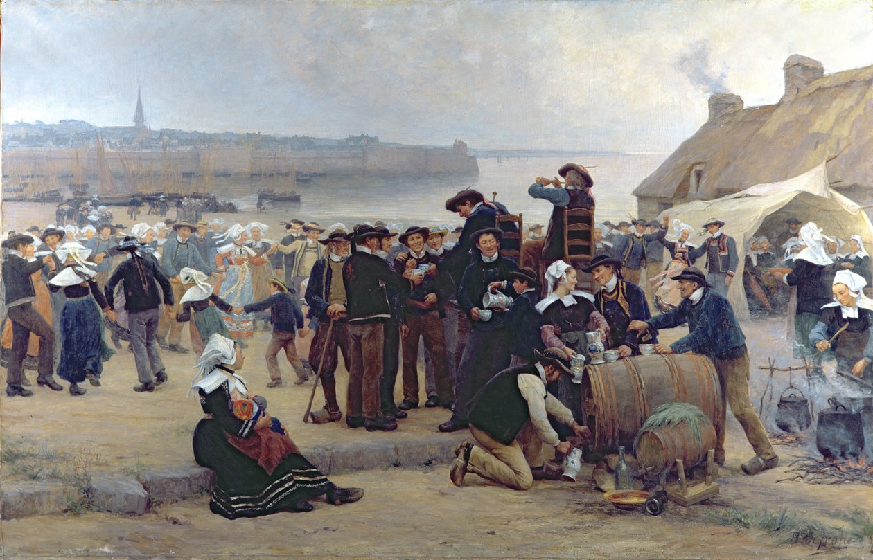 Die Vergebung in der Bretagne von Theophile Louis Deyrolle