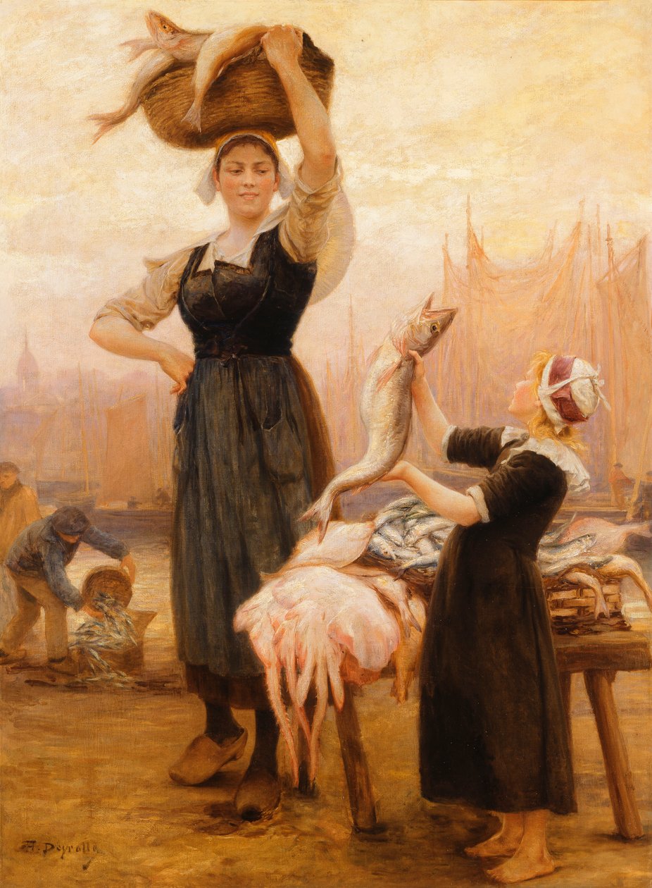 Zurück zum Fischen von Theophile Louis Deyrolle