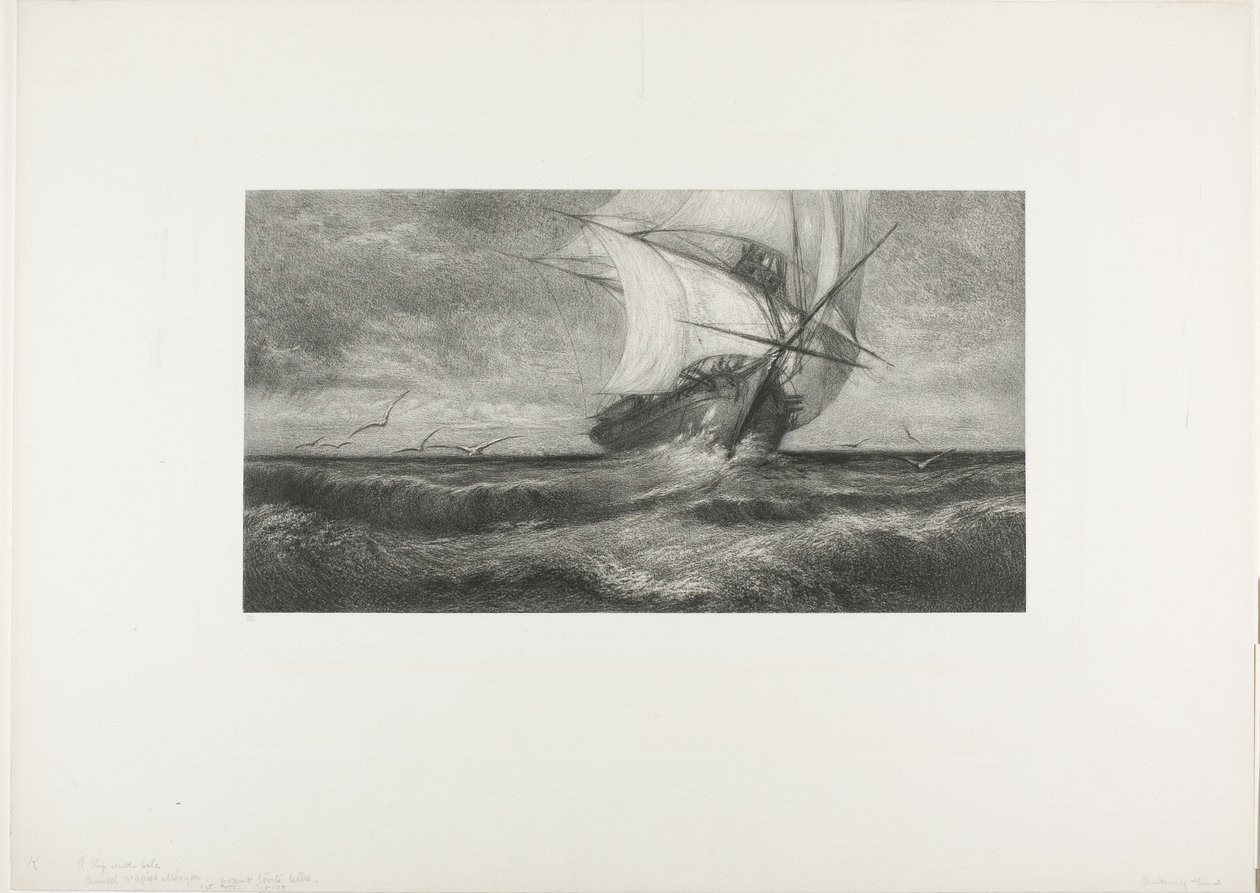 Das Geisterschiff von Theophile Narcisse Chauvel