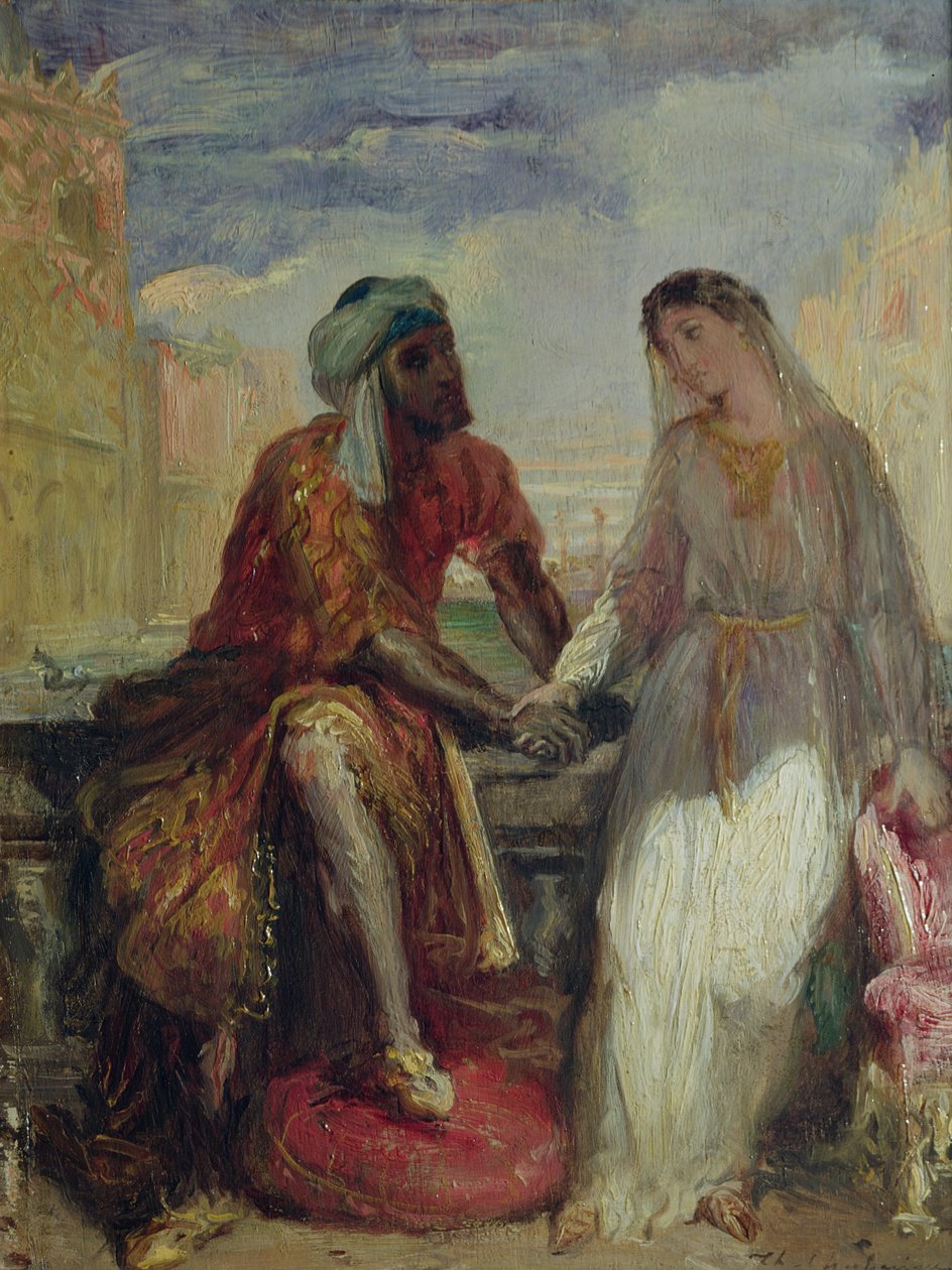 Othello und Desdemona in Venedig, 1850 von Théodore Chassériau