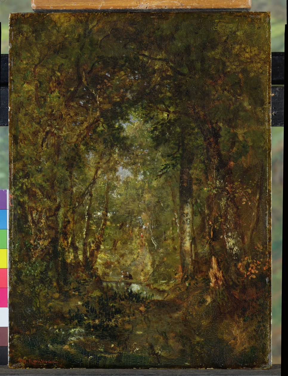 Im Wald von Fontainebleau von Pierre Etienne Theodore Rousseau