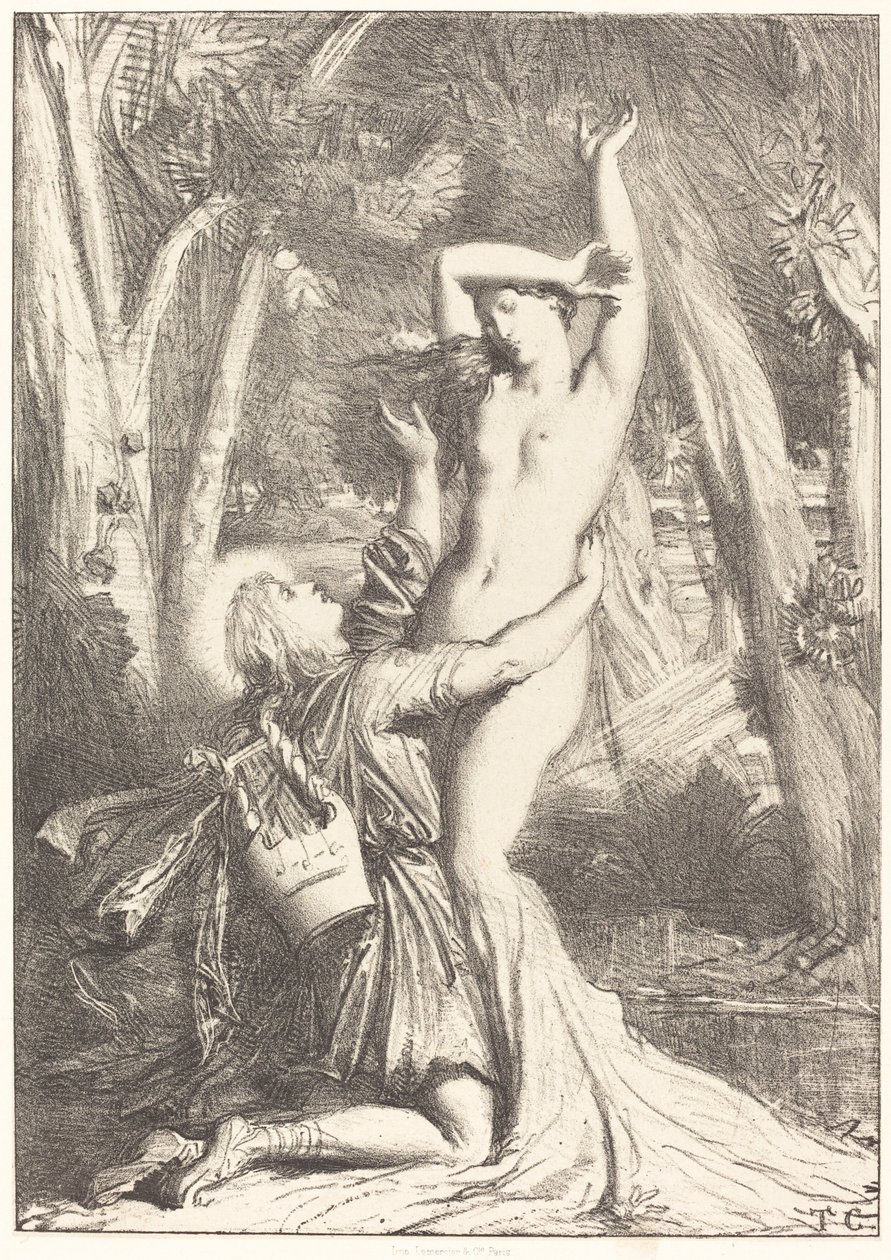 Apollon und Daphne von Théodore Chassériau