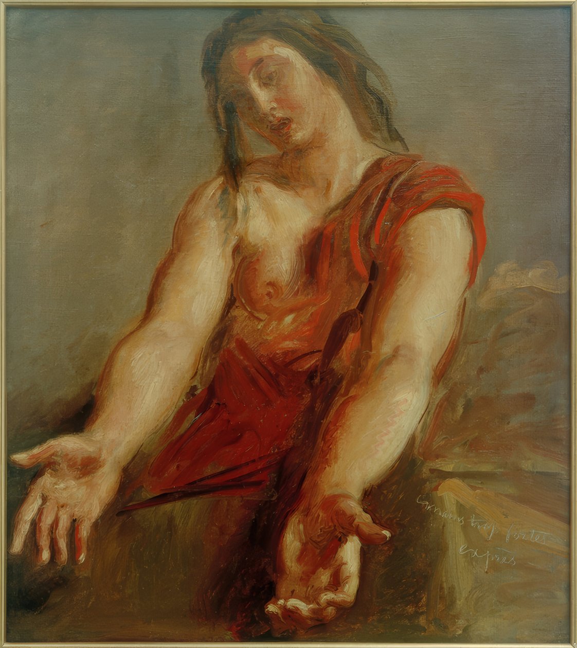 Flehende Frau (Studie) von Théodore Chassériau