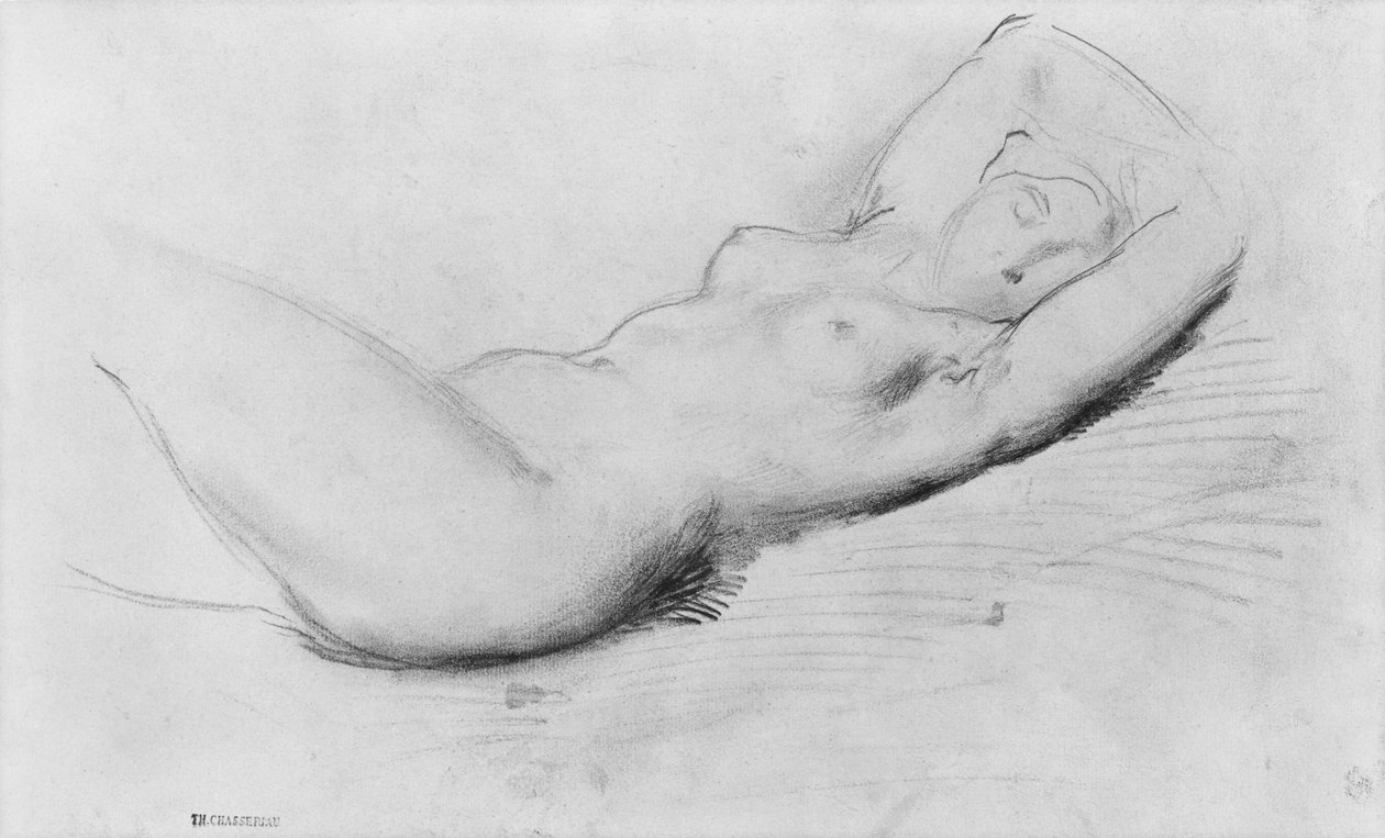Studie eines Aktes von Théodore Chassériau