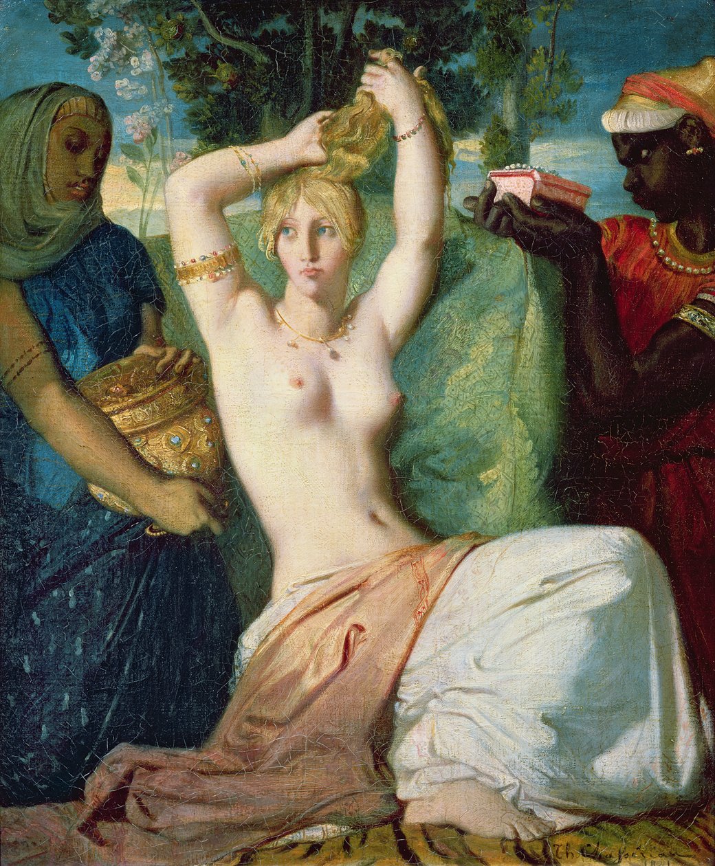 Die Toilette der Esther, 1841 von Théodore Chassériau