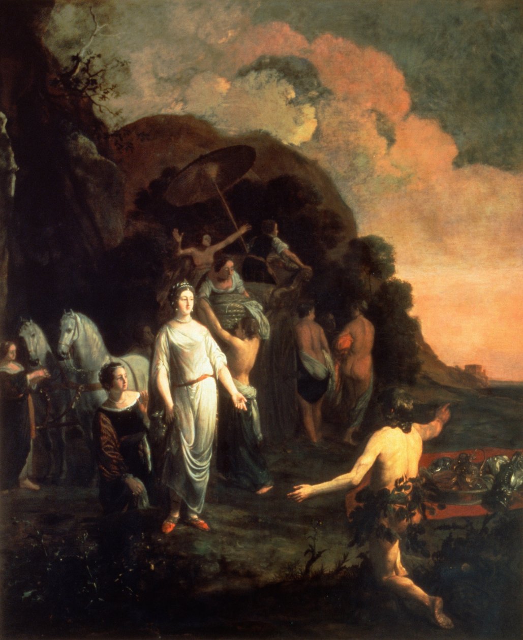 Odysseus und Nausikaa von Thomas de Keyser