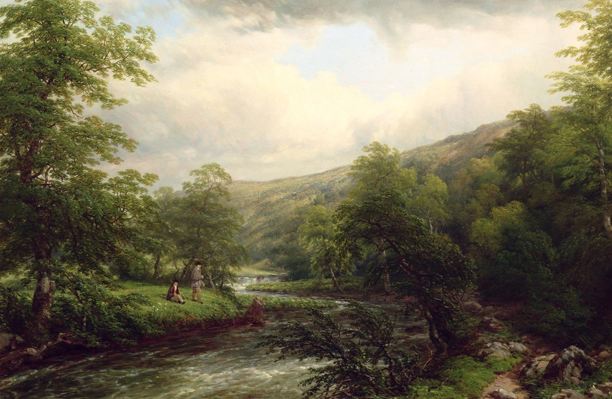 Angeln am Dee, 1861 von Thomas Baker
