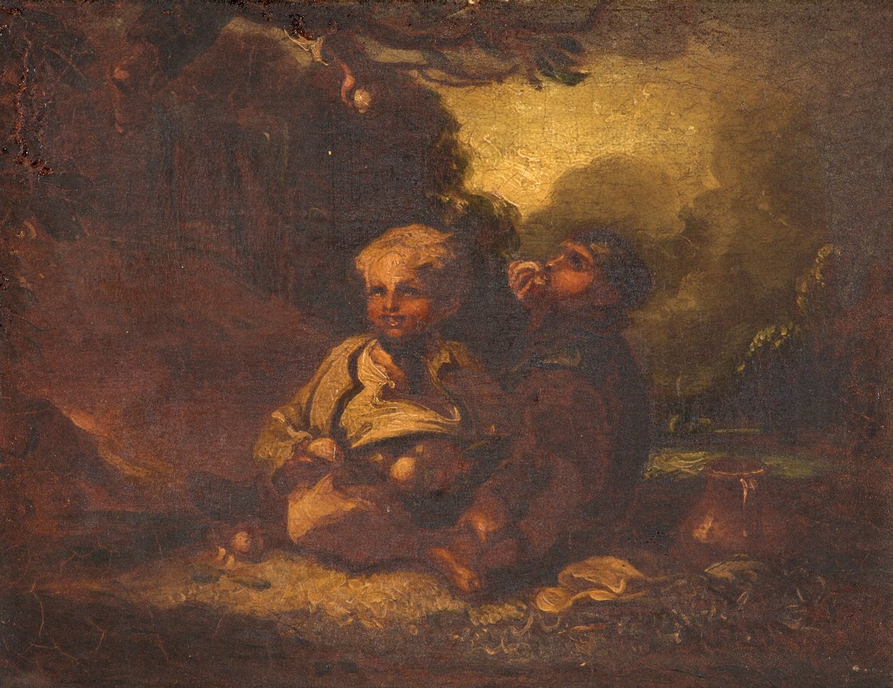 Jungen stehlen Äpfel von Thomas Barker of Bath