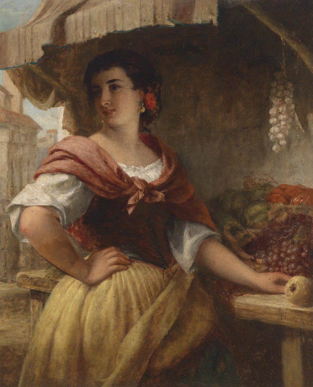 Die Obstverkäuferin von Thomas Brooks