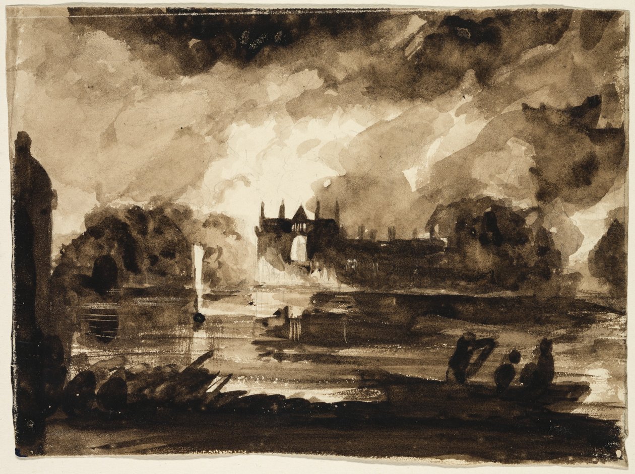 Effekt für Newstead Abbey, Nottinghamshire, England, 1830 von Thomas Cole