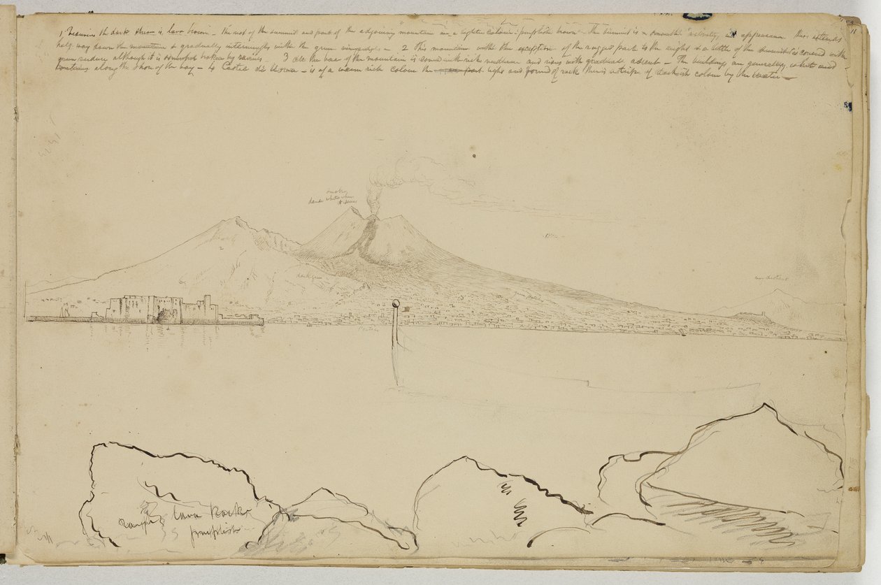 Panorama der Bucht von Neapel, ca. 1832 von Thomas Cole