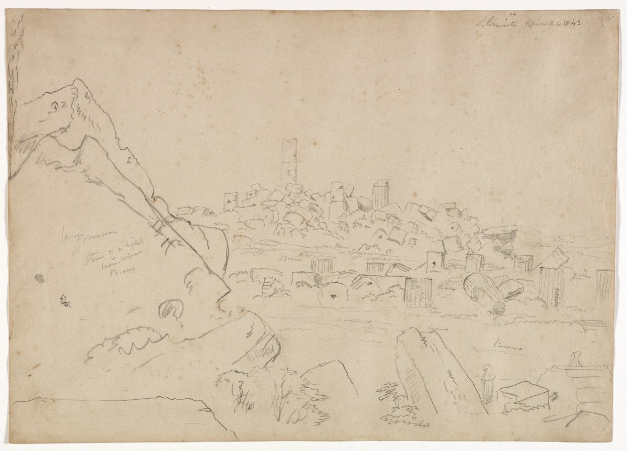 Selinute, Sizilien, 1842 von Thomas Cole